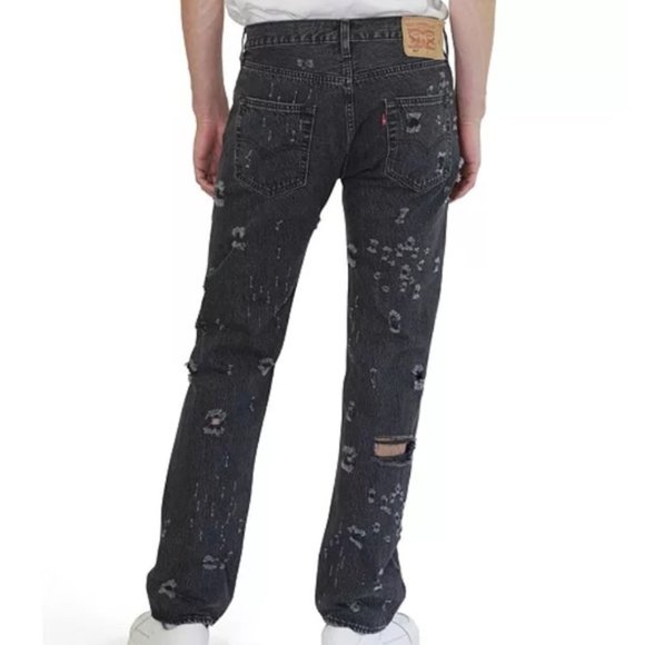 Levi's Other - Levi's 501 personal effects black distressed jeans